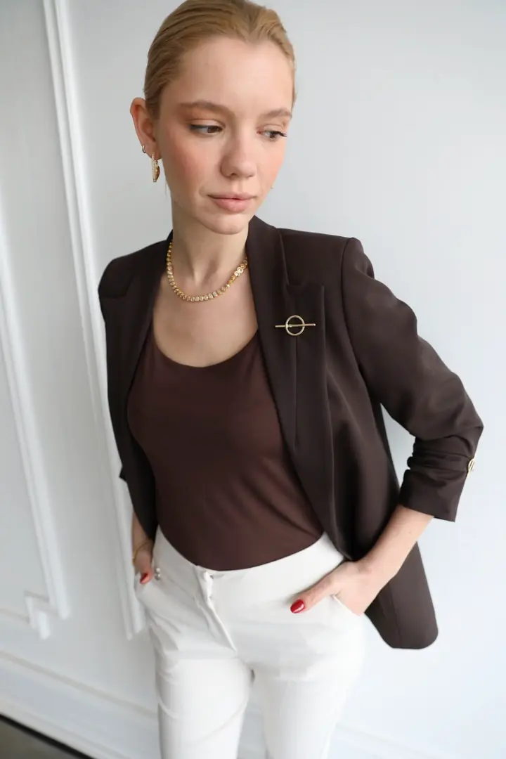 90503 Dikme Broşlu Ceket