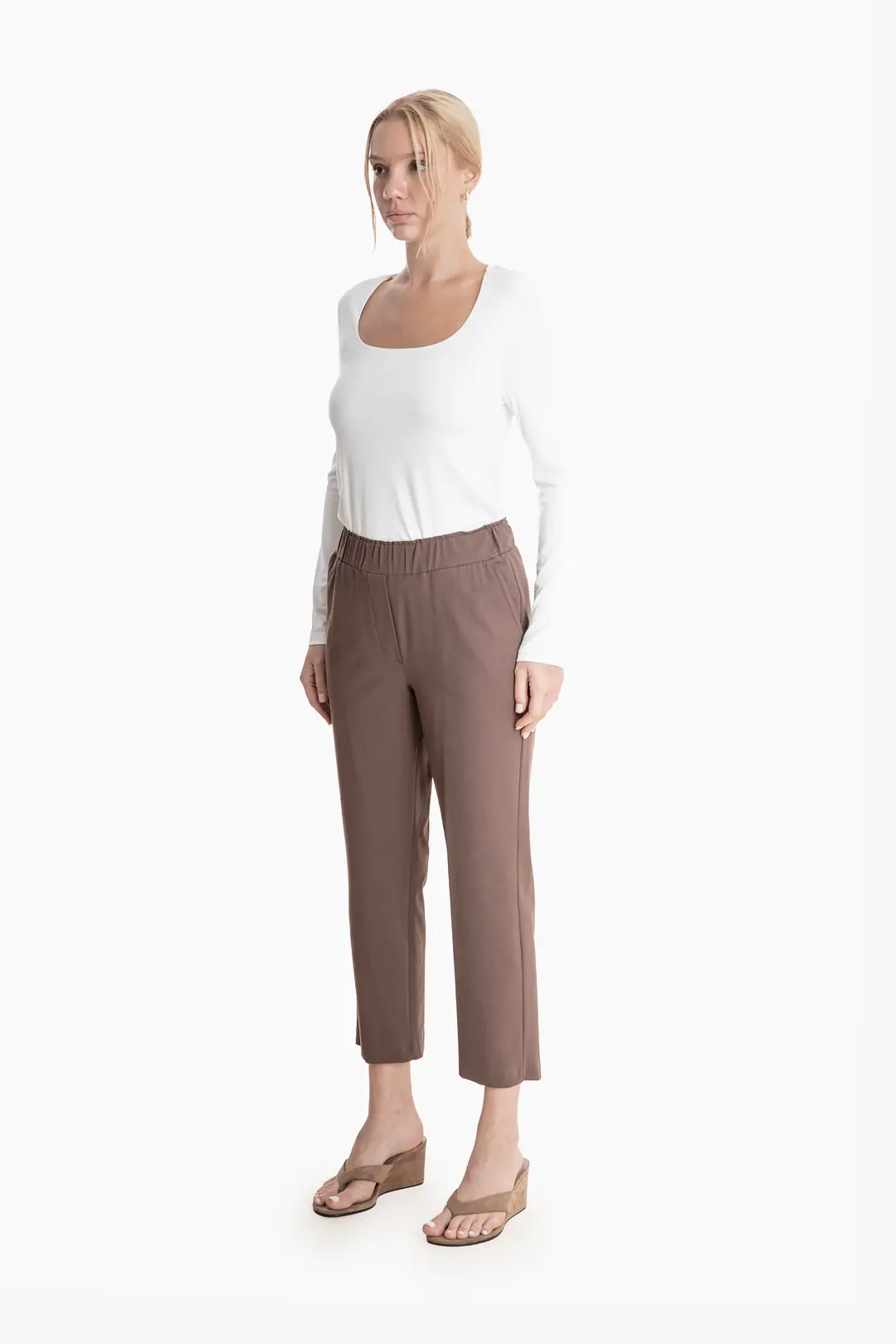 71486 BELİ LASTİKLİ PANTOLON